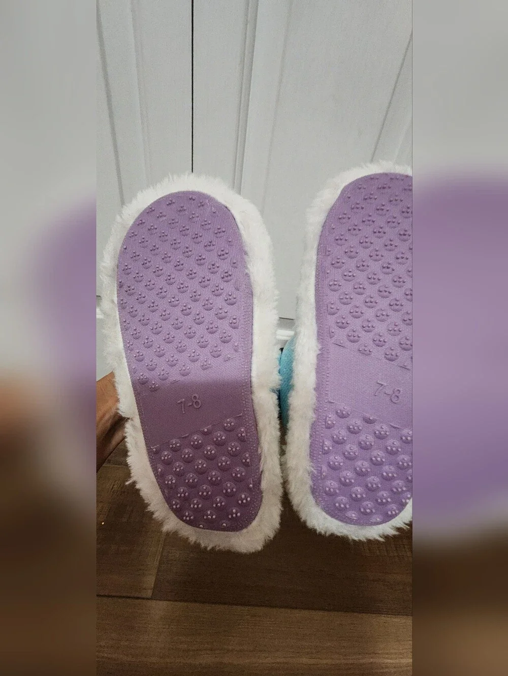 Toddler Girl Disney Frozen Sequin Boot Slippers Size 7-8 NWT
